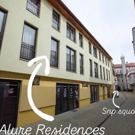 Alure Residences 11 - 24h Self Check-in & Private Parking Next To The Building Included, Center Right On Snp Square In A Quiet Passage, New Building, In Town Appartement